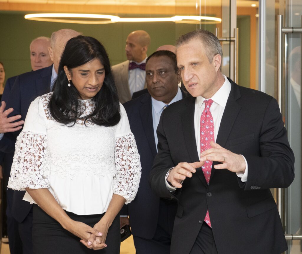 Lt. Governor Aruna Miller and Bradley Maron tour UM-IHC.