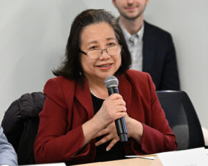 Maryland Secretary of State Susan C. Lee addresses the UM-IHC audience. (Credit Executive Office of the Governor)