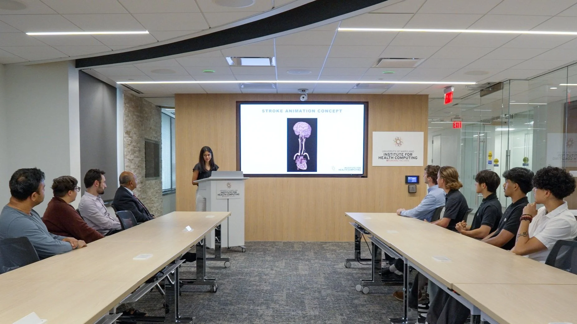 An image of interns at the UM-IHC