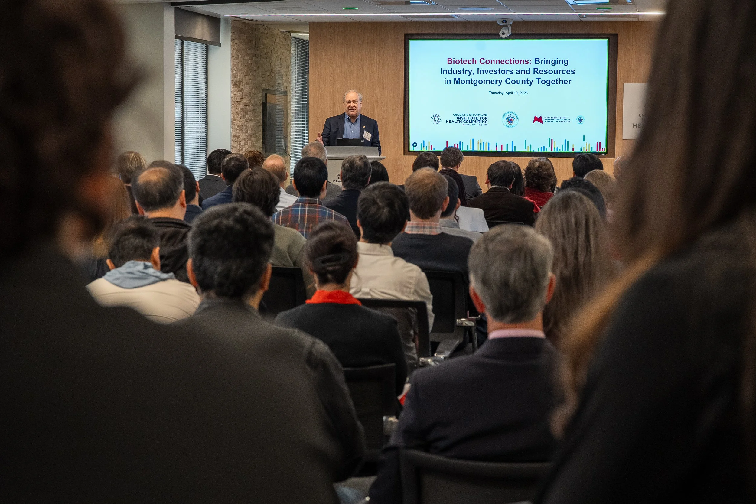 Montgomery County Executive Marc Elrich speaking at the IHC