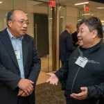 Attendees at the UM-IHC second anniversary ribbon cutting ceremony