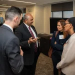 Attendees at the UM-IHC second anniversary ribbon cutting ceremony