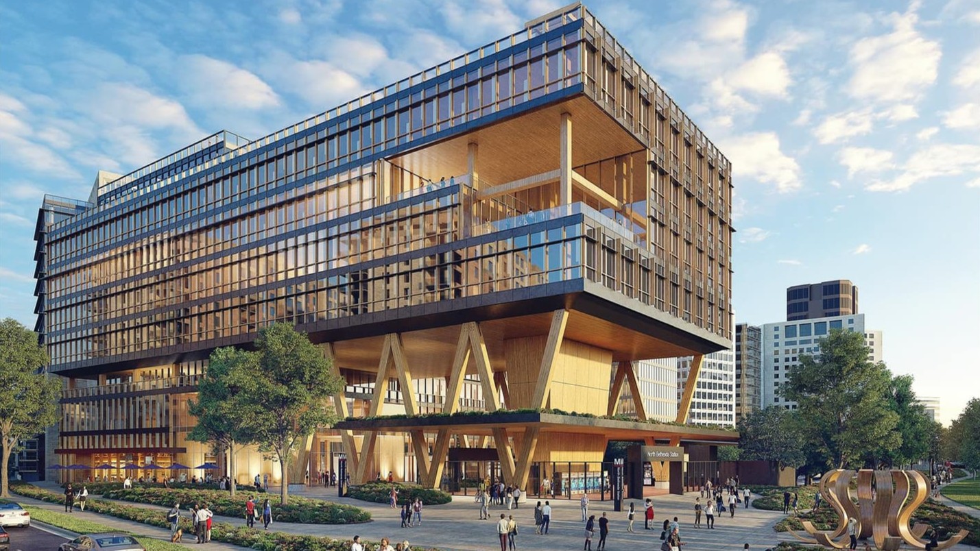 An image of a conceptual vision for life science building