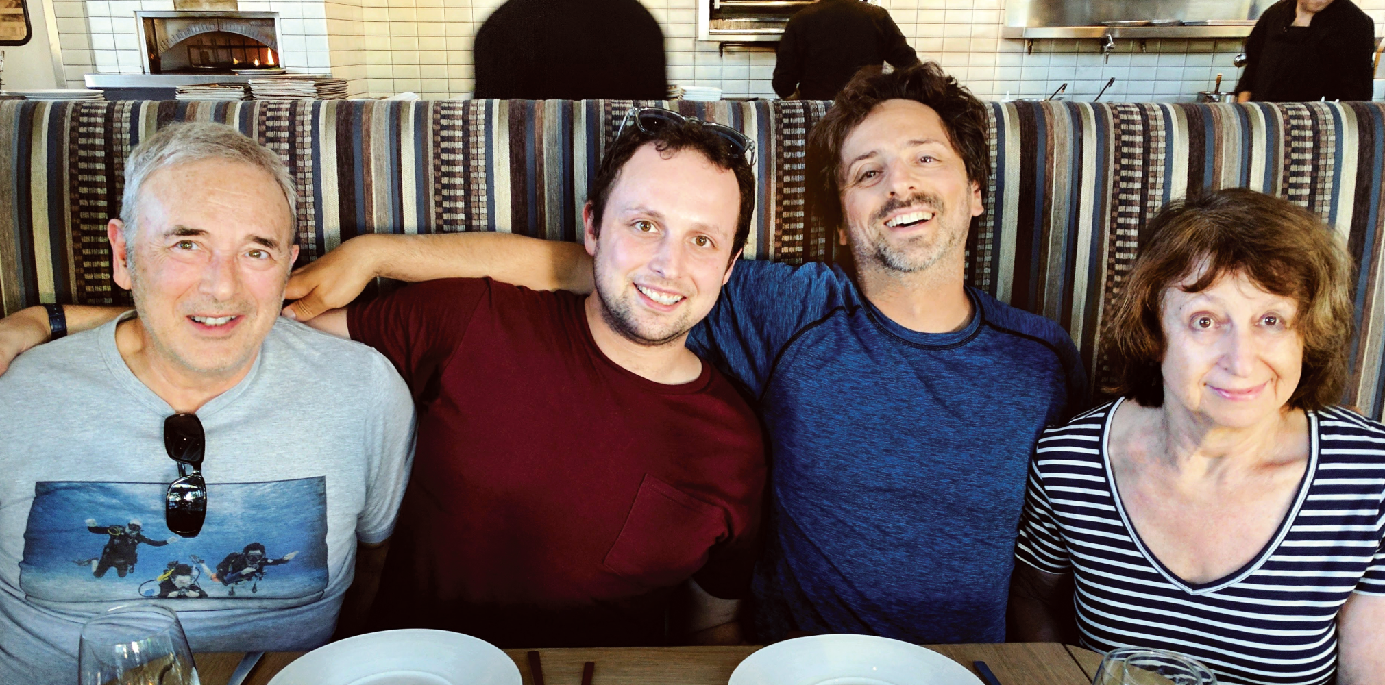 A photo of the Brin family