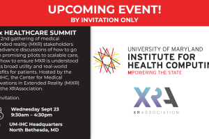 An image showing information about the XRx Healthcare Summit on September 23